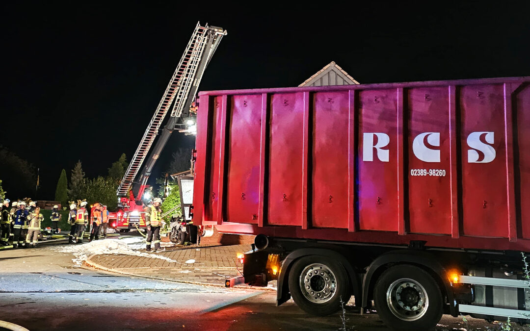 Nächtlicher Notfall - RCS unterstützt bei Hausbrand